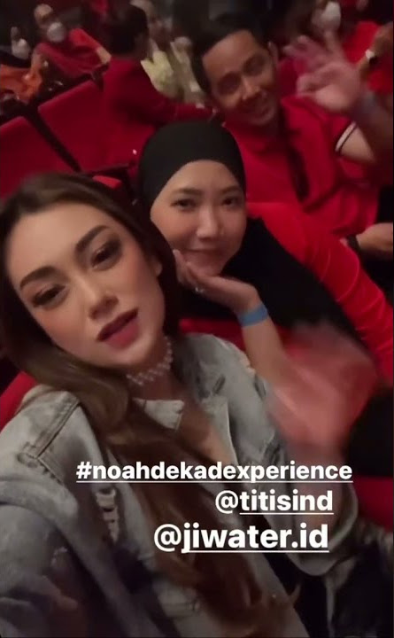 CELINE NONTON KONSER NOAH❤️ #celineevangelista #marshelwidyanto #marceline