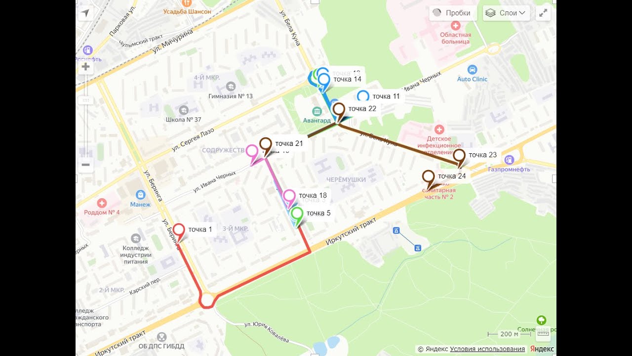 Как сдать в гаи с 1-первого раза!!! Экзаменационный маршрут Вариант № 3 ...