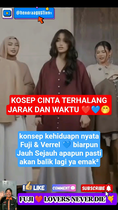 Walapun cinta Fuji & Verrel sejauh apapun pasti akan kembali lagi 😍😍😍
