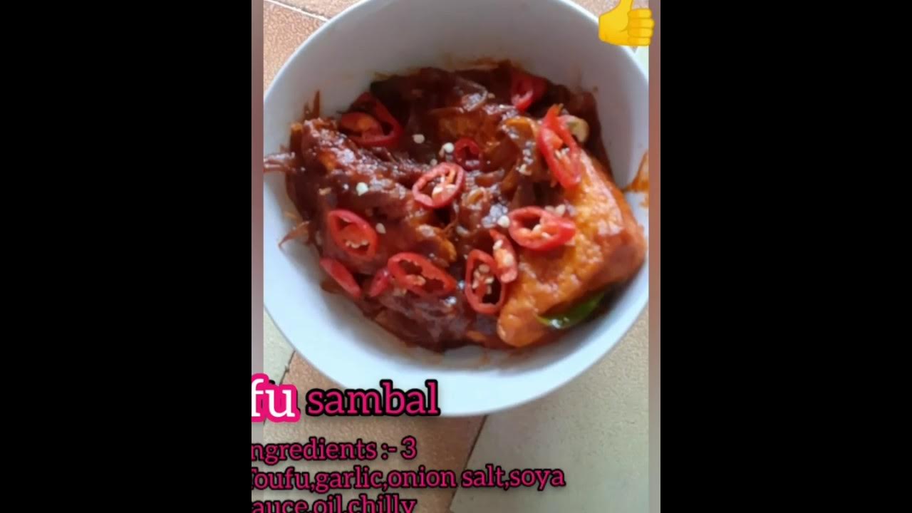 Tofu sambal .👨‍🍳👌😍 - YouTube