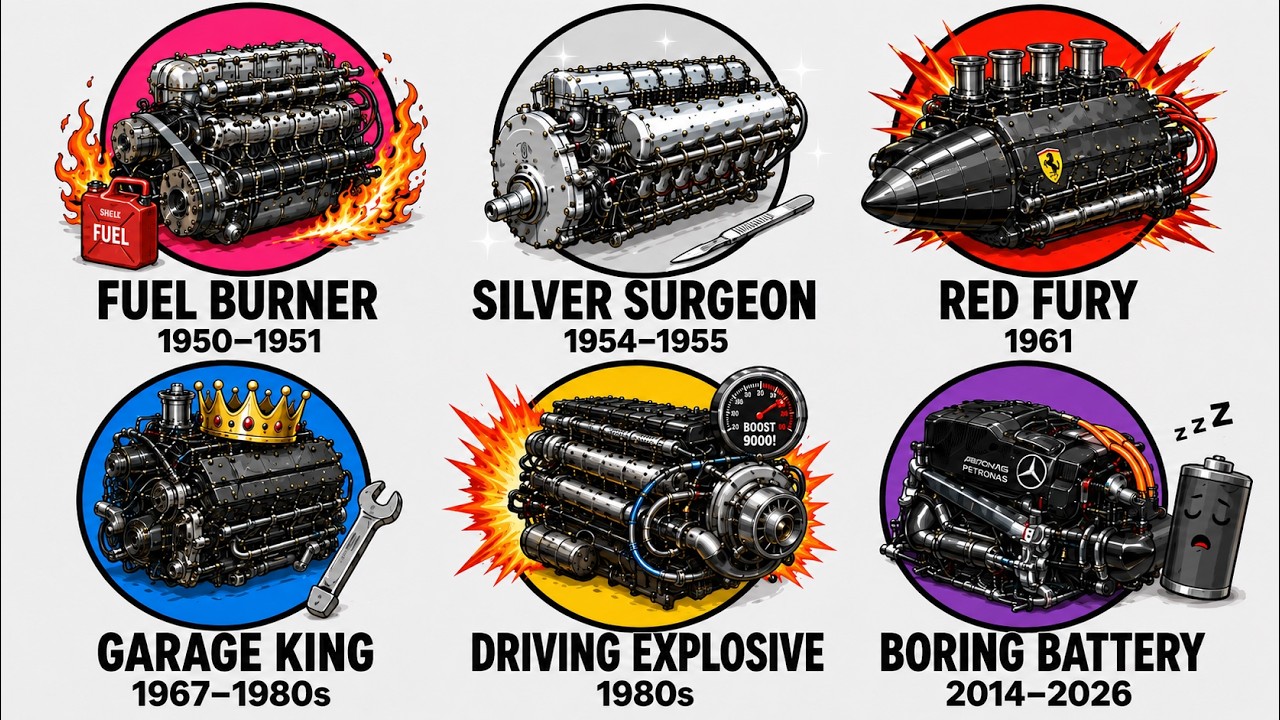 Every F1 Engine In Its Entire History Explained (In 25 minutes) - YouTube