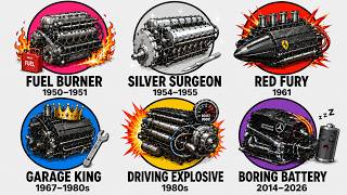 Every F1 Engine In Its Entire History Explained (In 25 minutes)