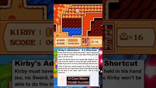 U Can Beat Video Games - Kirbys Adventure - 2-3 Shortcut