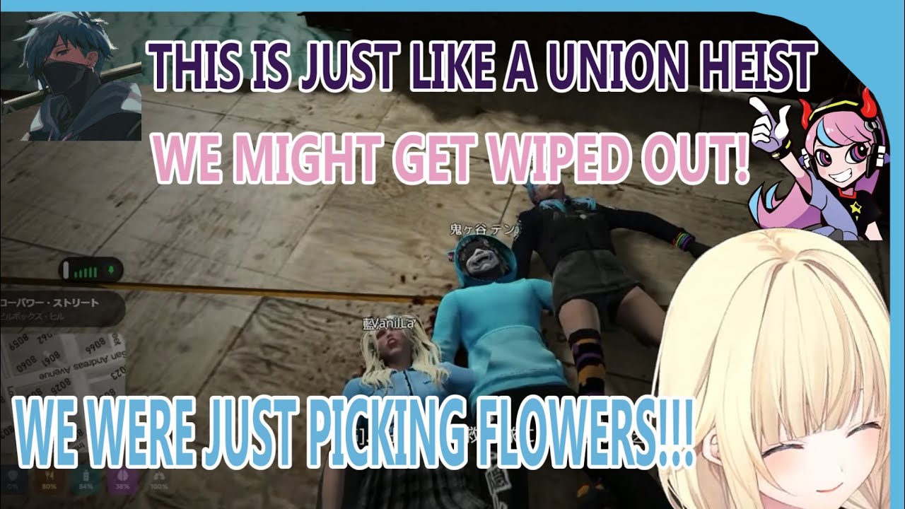 Ema's flower picking turns into a LARGE SCALE HEIST?! [AIZAWA EMA][ENG SUB] [CELESTIAL CATS] [VSPO!]