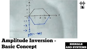 Amplitude Inversion | Basic Concept | Signal Operations | Signals And Systems