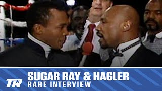 Sugar Ray Leonard & Marvin Hagler Talk Rematch | RARE BOXING INTERVIEW