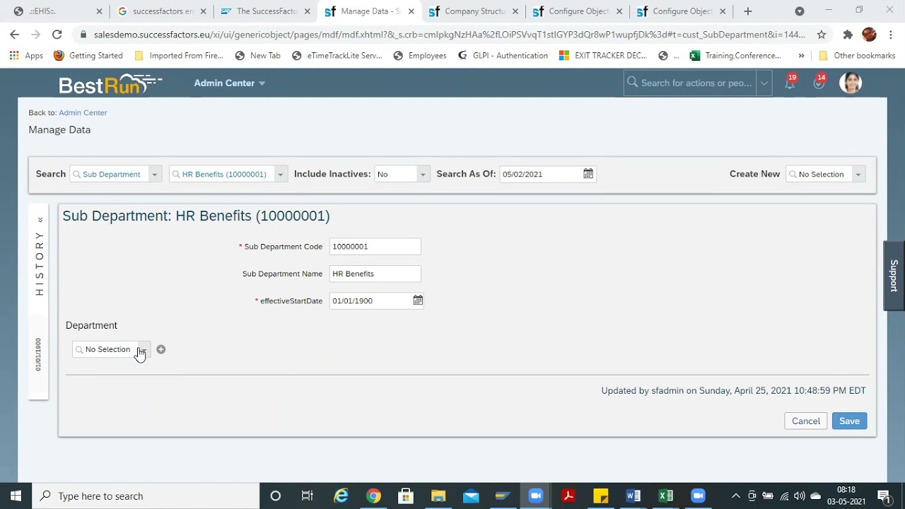 D23 - Successfactors EC: Custom MDF Objects Associations V2