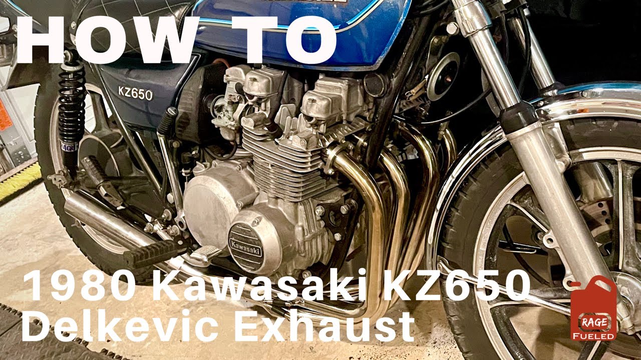 How To KZ650 Delkevic Exhaust YouTube