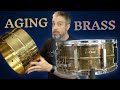 Antiquing a brass snare drum