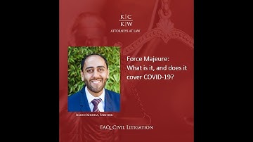 CONTRACTS: Force Majeure - What is it, and does it cover COVID-19?
