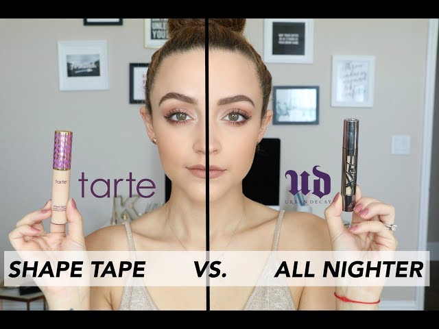 UD All Nighter Concealer VS. Tarte Shape Tape | Wear Test