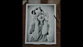 Drawing a Beautiful Portrait || Pencil Drawing ll smooth & realistic shading on any kind of paper