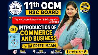 📚 Class 11 OCM Chapter 1 | Lec 6 | Introduction of Commerce and Business | 2026-27 | CA Preeti Ma'am