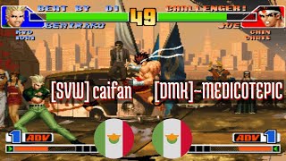 FT5 @kof98: [SVW] caifan (MX) vs [DMK]~MEDICOTEPIC (MX) [King of Fighters 98 Fightcade] Nov 10