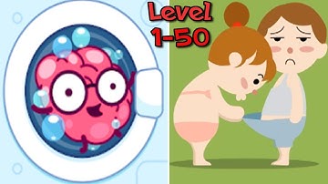 Brain Wash - All Levels 1-50 Solution Android Gameplay Walkthrough