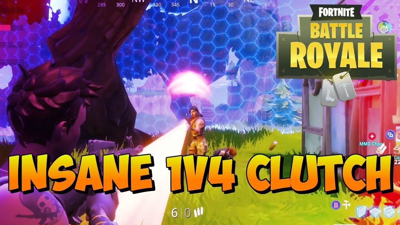 The most Insane 1v4 Clutch by a Twich streamer in FORTNITE - YouTube