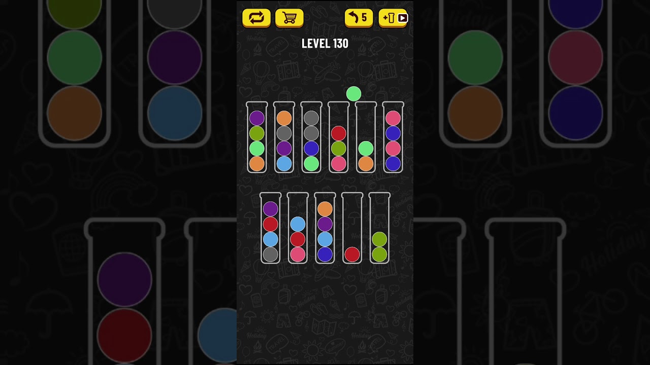Ball Sort Puzzle - level 130 - YouTube