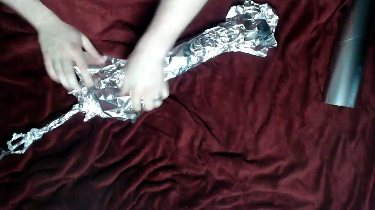 Diamond Great Sword - Aluminum Foil Sculpture