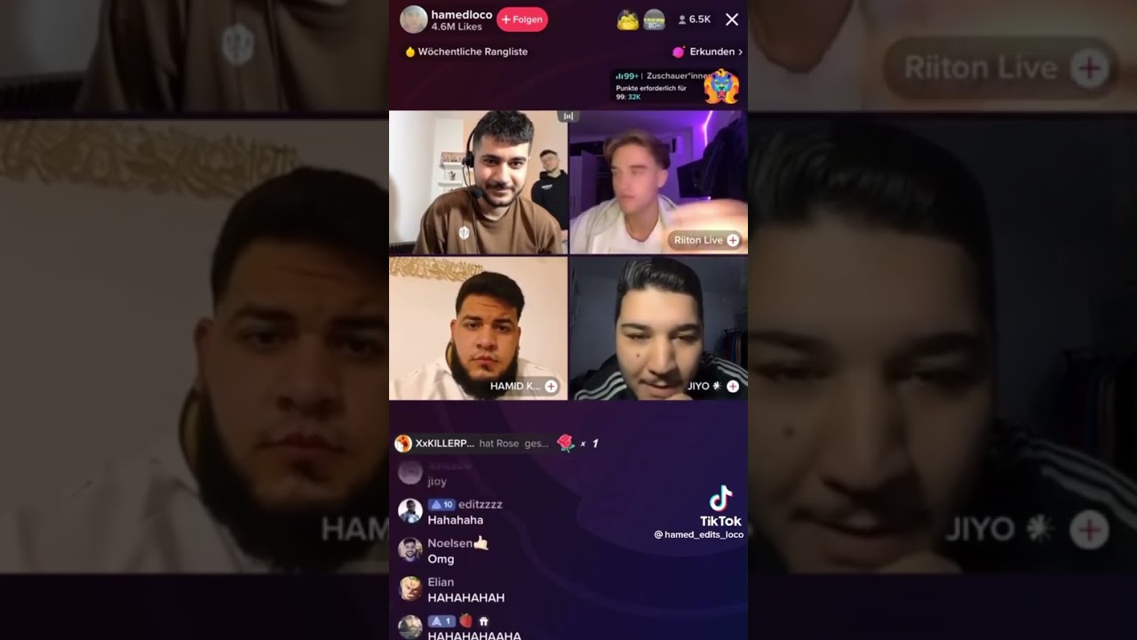 Jiyo nimmt hamid Hops und Hamed und ritan Reaktion￼