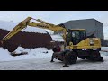 Komatsu PW 160 2007 год видео обзор б/у экскаватора в работе от ООО "БФ-Логистик"