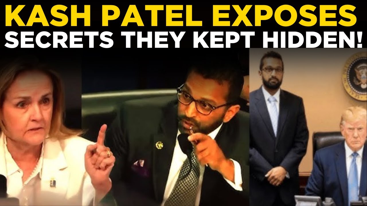 LIVE Kash Patel Exposes Shocking Government CoverUp That Officials
