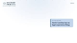Information Legal Separation in North Carolina: How It Works Update