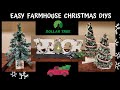 Easy Dollar Tree Farmhouse Christmas DIYs | Farmhouse Winter Decor