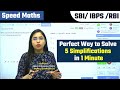 Perfect way to solve 5 simplifications in 1 minute  speed maths  smriti sethi