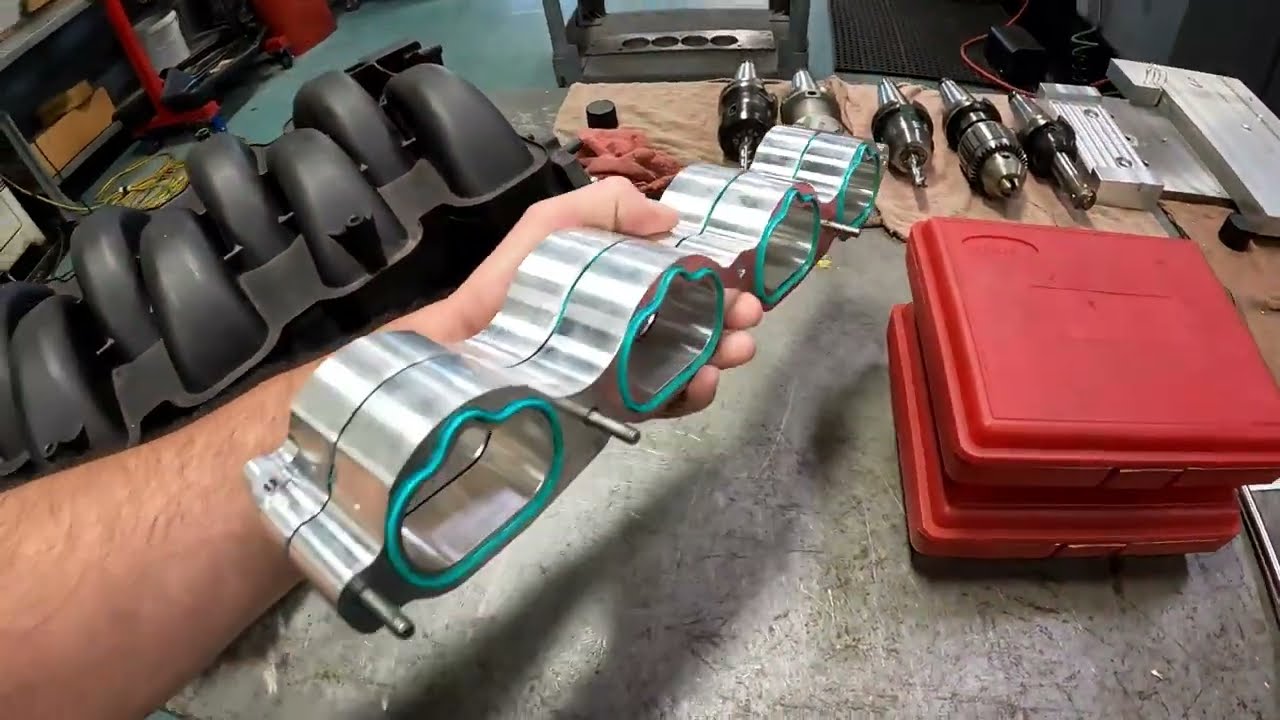 Gen4 Coyote Intake Manifold Adaptors from Livernois Motorsports YouTube
