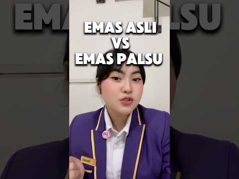 EMAS ASLI VS EMAS PALSU😨⚠️ #emas #palsu #perhiasan #viral #update #tokoemas