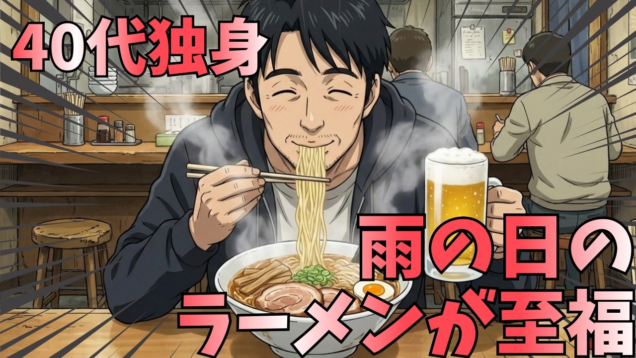【仕事終わり】40代独身、ラーメン屋で一人飲みしてる時が一番静か