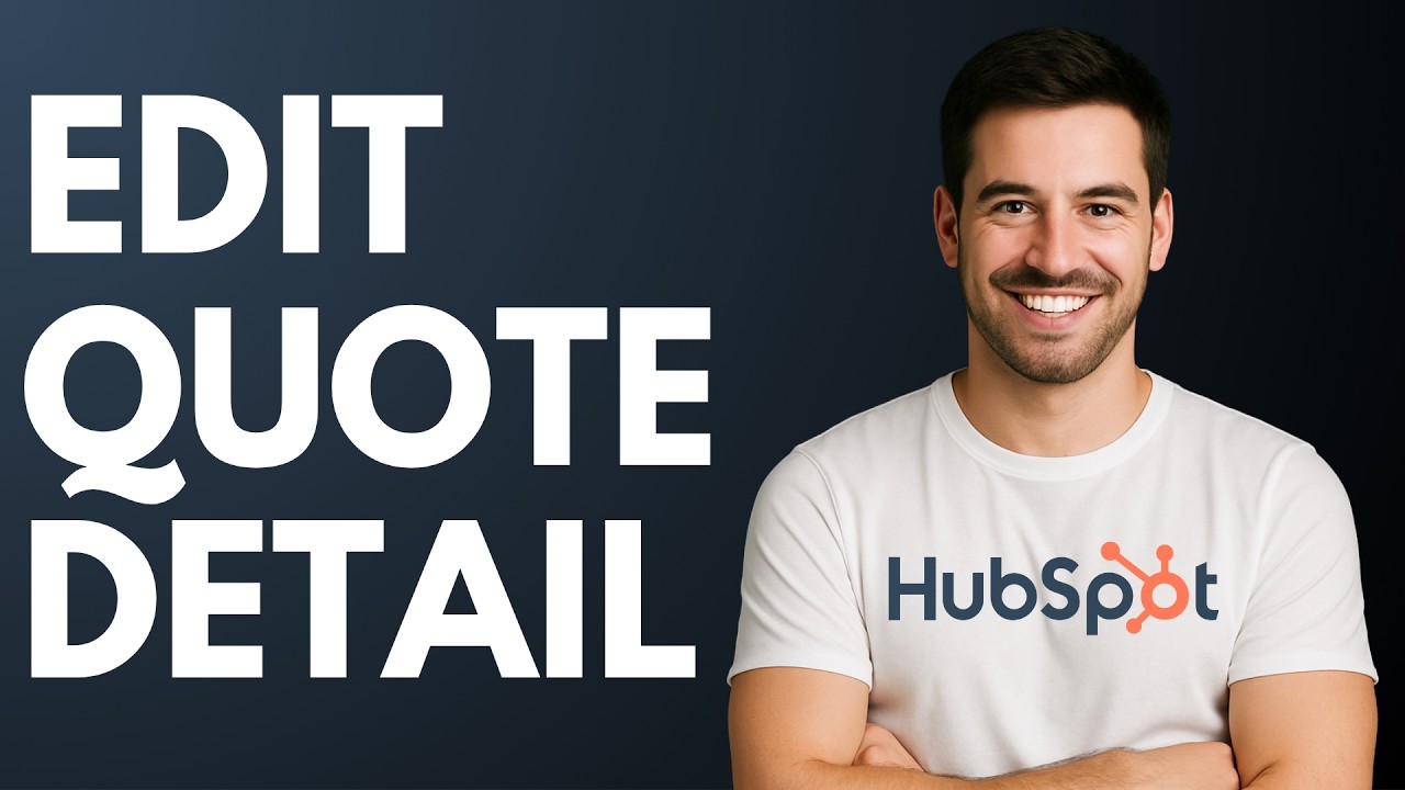 How to Edit Quote Detail in Hubspot [QUICK GUIDE] - YouTube