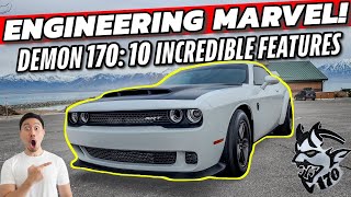 TOP 10 INCREDIBLE FEATURES of the 2023 Dodge Challenger SRT DEMON 170!