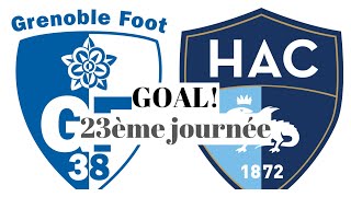Grenoble - Le Havre 0-1 Goal 53 Jamal Thiare 23Ème Journée 201920