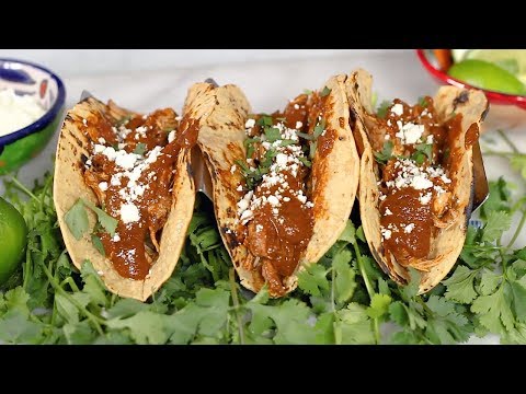 instant-pot-chicken-mole-tacos-//-kevin-is-cooking