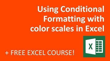 Using Conditional Formatting with color scales in Excel (2018)