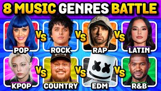 8 GENRES  BATTLE 🤩 Save One Song 🔥 Epic Battle, Different Genres | Music Quiz