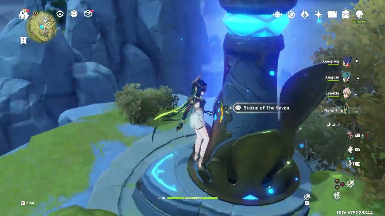 Genshin Impact: Collecting level up materials.