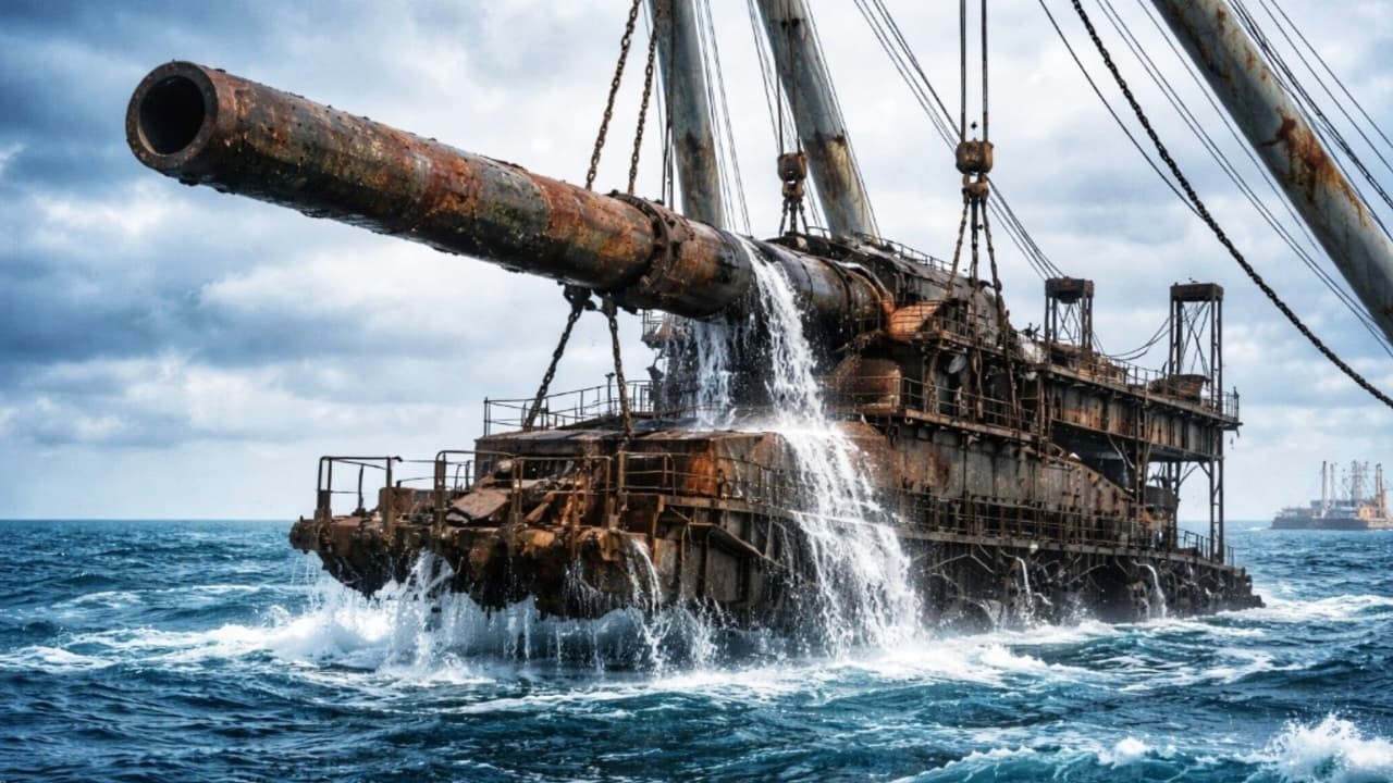 Reviving the Monster Restoring the World War II Schwerer Gustav Railway Gun from the Seabed