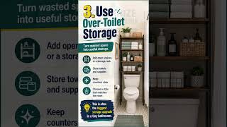 How to Organize a Small Bathroom With No Cabinets #homedecor #homeorganization #interiordesign