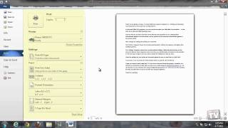 Printing and Previewing Your Document in Word 2010