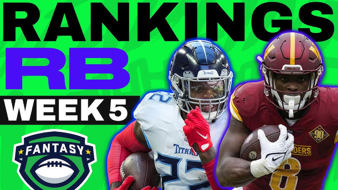 Fantasy Football Running Back rankings - Week 5 (2023)