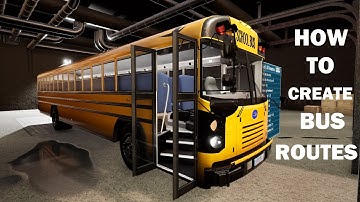 How To Create A School Bus Route In Bus Simulator 21 Next Stop!