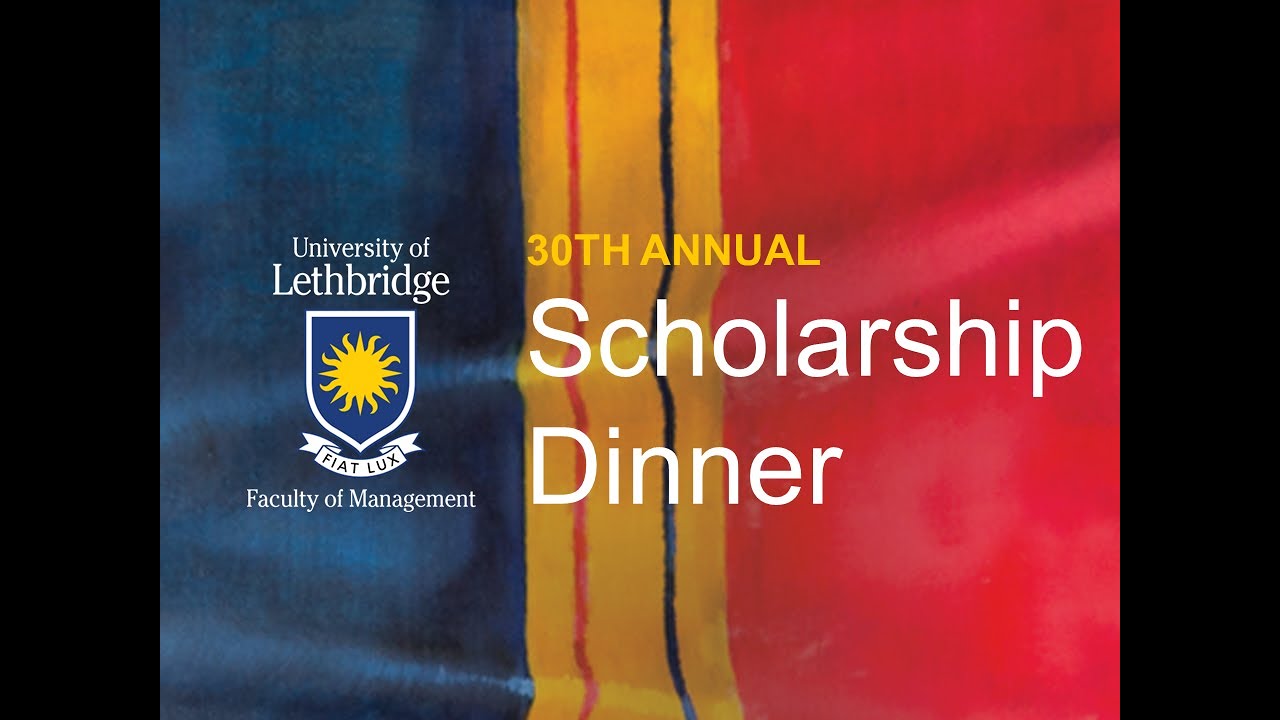 2017 Faculty of Management Scholarship Dinner - Leroy Little Bear ...