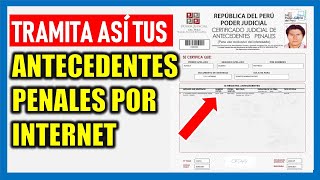 ¿Cómo tramitar ANTECEDENTES PENALES por Internet 2024?