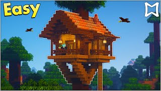 Minecraft Tutorial ► Survival Spruce Tree House | Taiga Biome (EASY)