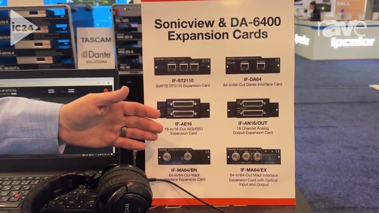 TOMOページ InfoComm 2024: TASCAM Highlights Sonicview 24XP Digital Console