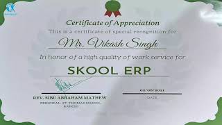 Testimonial for SKOOL ERP from Principal of St. Thomas School, Ranchi, Jharkhand screenshot 3