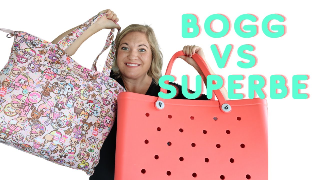 Bogg Bag Original vs Small  Packed for the Pool 
