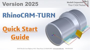RhinoCAM 2025 TURN Quick Start